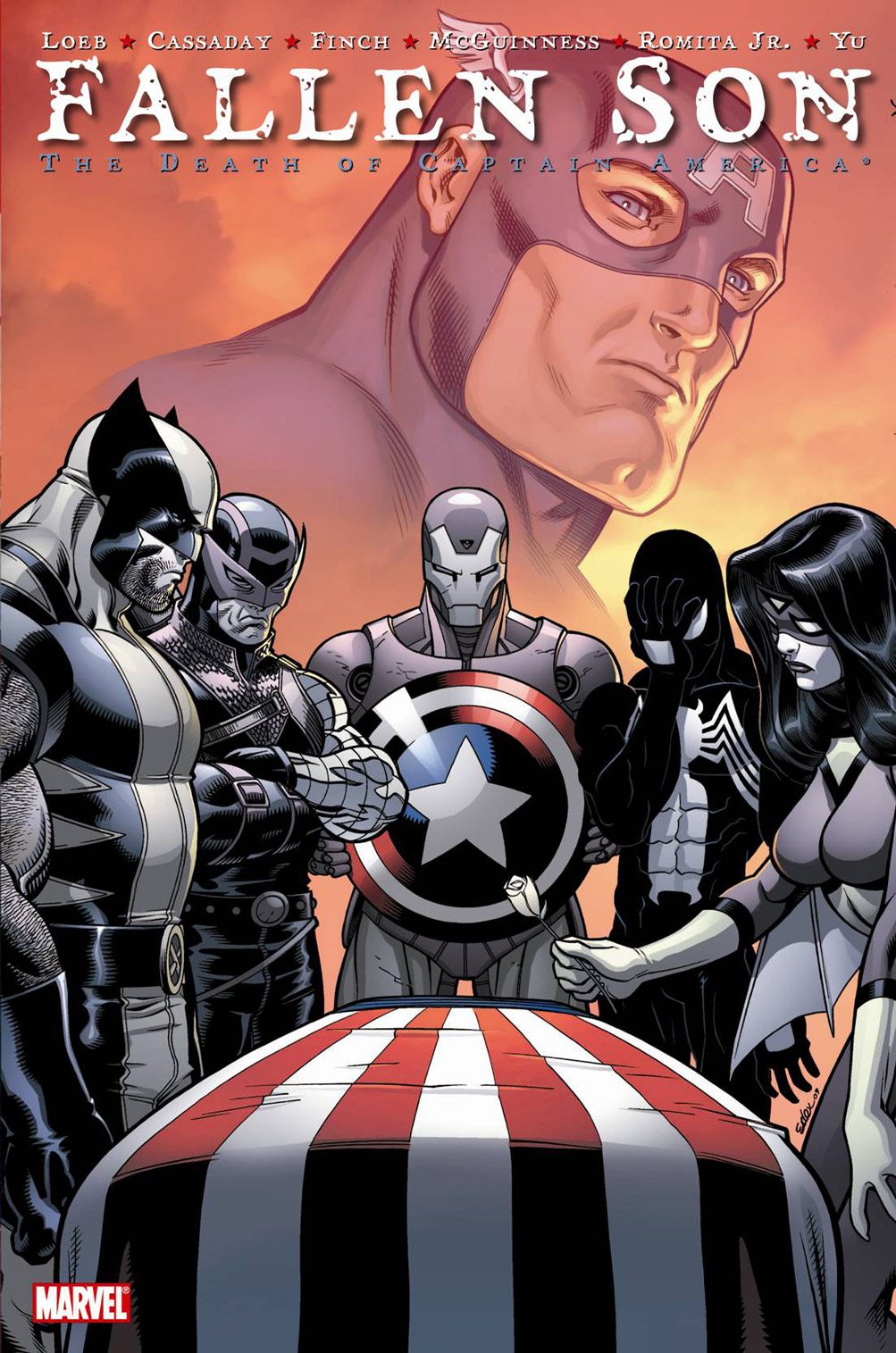 death of captain america on Fallen Son   The Death Of Captain America  Ed Mcguinness M  Comic Art