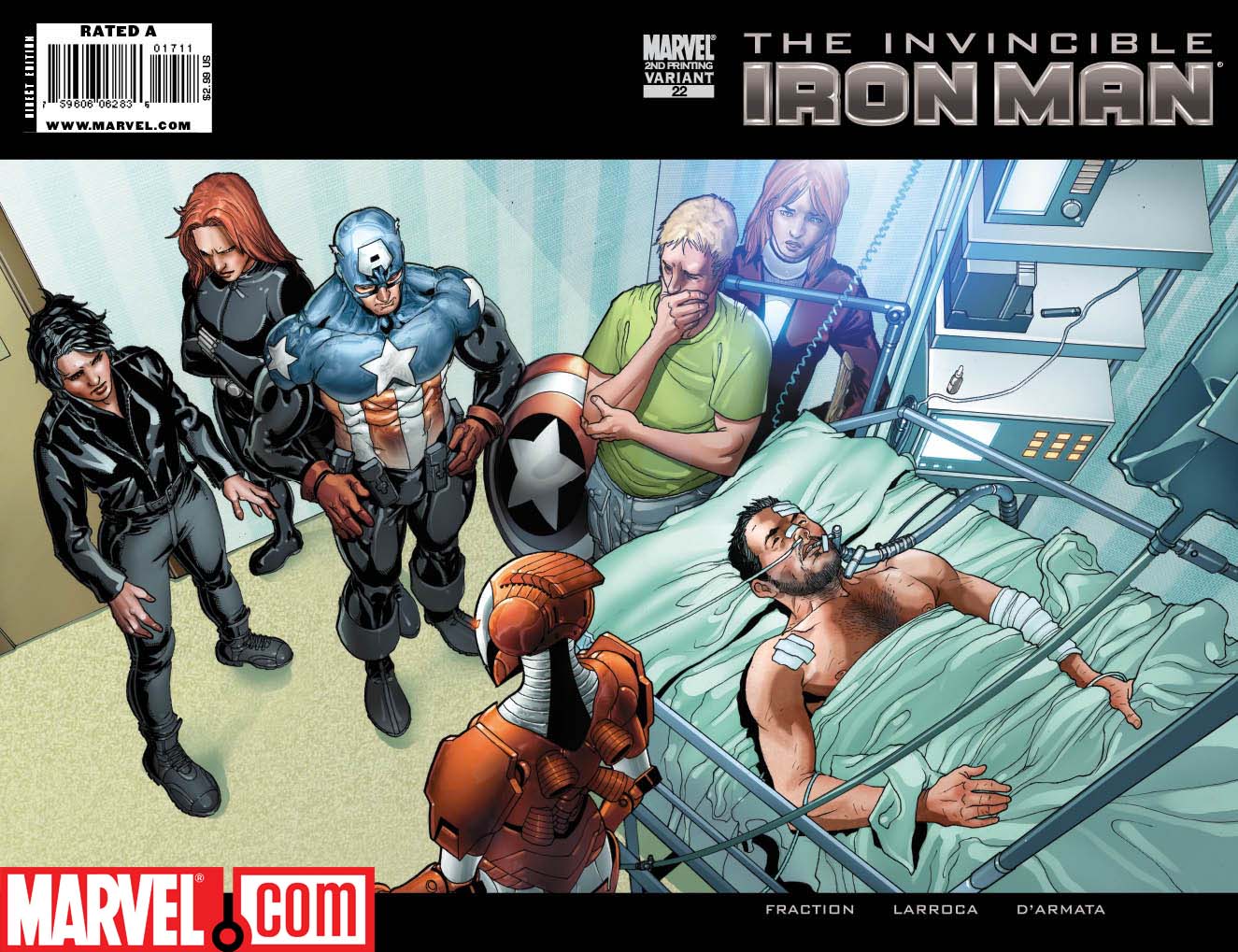 INVINCIBLE IRON MAN #22 SECOND PRINTING VARIANT