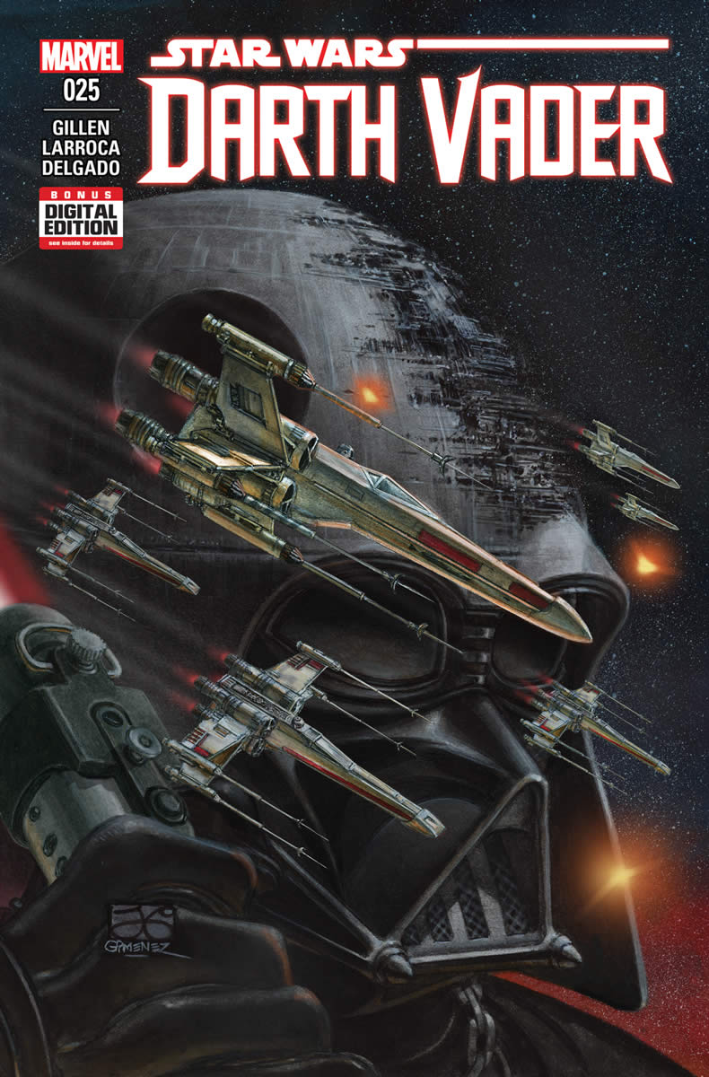 DARTH VADER #25 cover by JUAN GIMENEZ