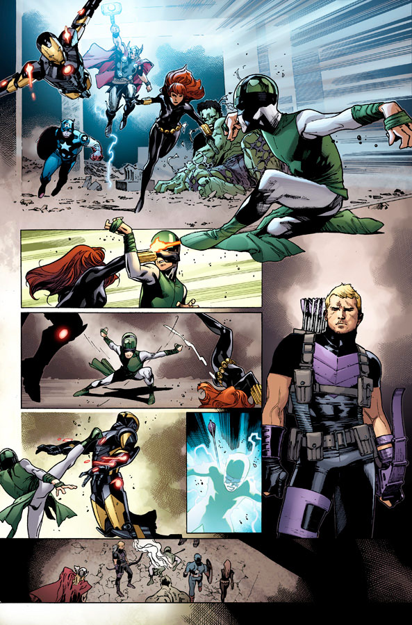 INHUMANITY #1 preview 4 art by Olivier Coipel