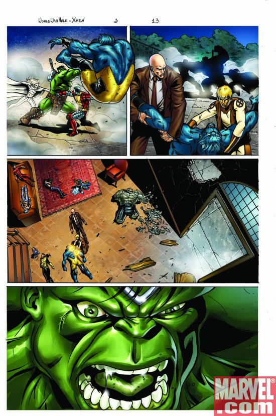 World War Hulk Comic. WORLD WAR HULK: X-MEN #2 page