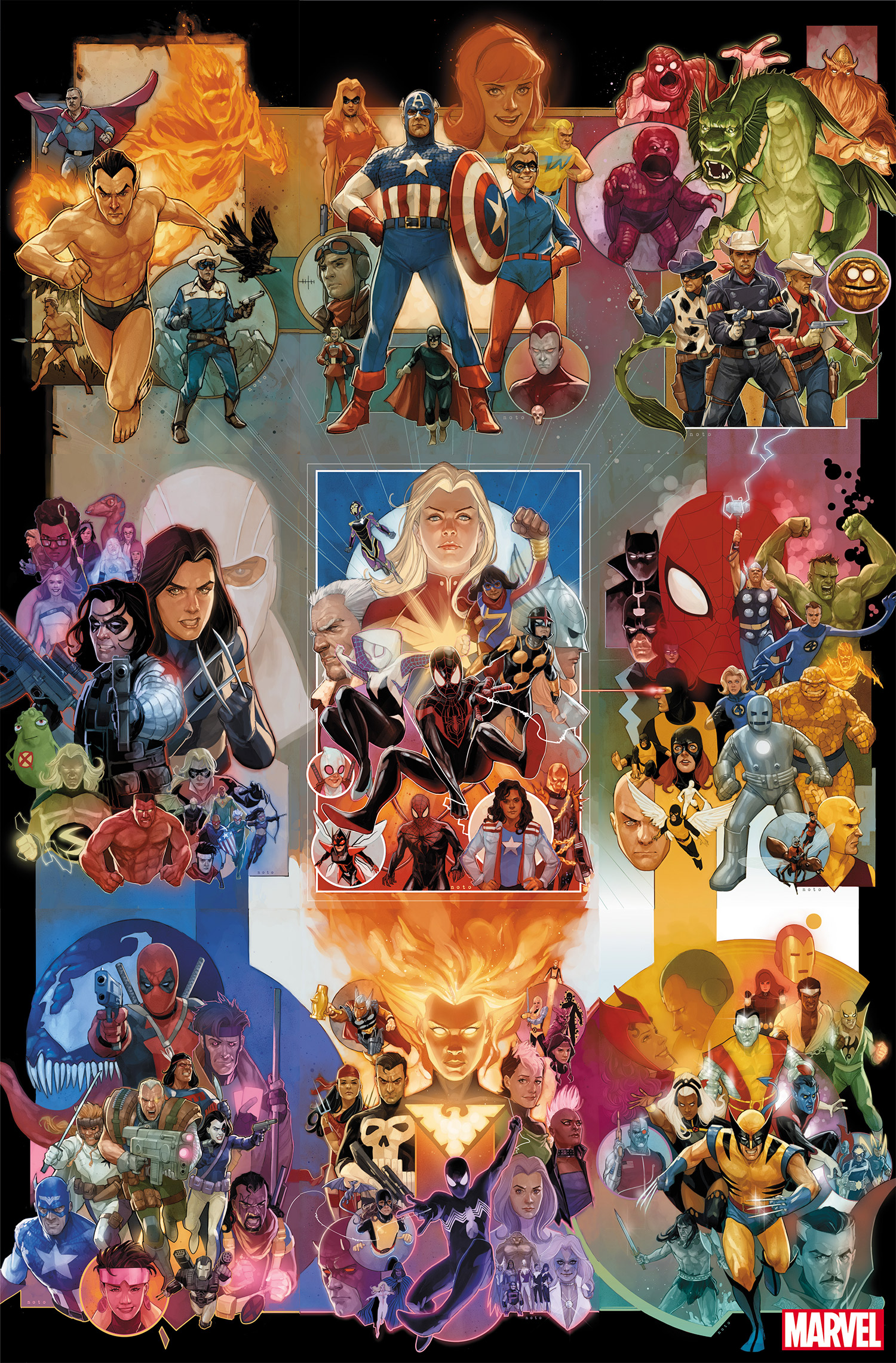 Marvel’s 80th Anniversary variants by Phil Noto