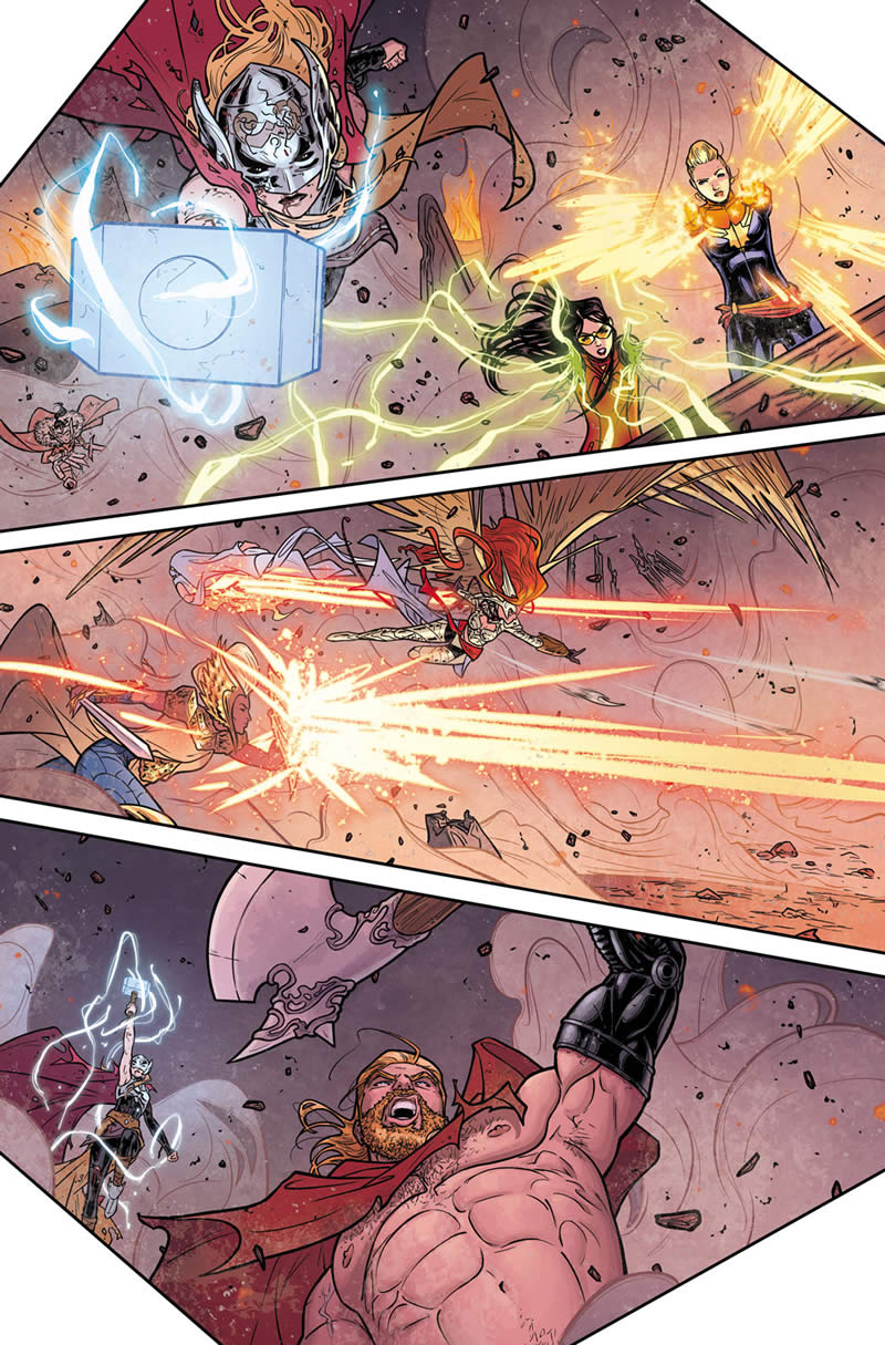THOR #8 Preview 2 art by Russell Dauterman