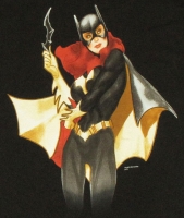 Batgirl Batarang T-Shirt Image by Adam Hughes