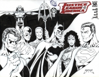 JLA #50 cover by Norm Rapmund