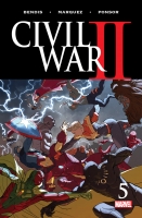 CIVIL WAR II #5 cover by Marko Djurdjevic