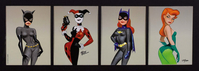 Catwoman, Harley Quinn, Batgirl & Poison Ivy