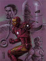 Iron Man 2 art by Joseph Michael Linsner