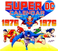 Super DC 1976 Calendar - Front Cover