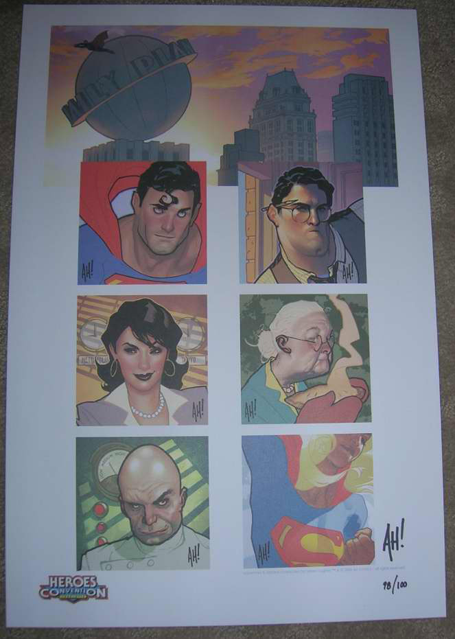 Heroes Con Superman print