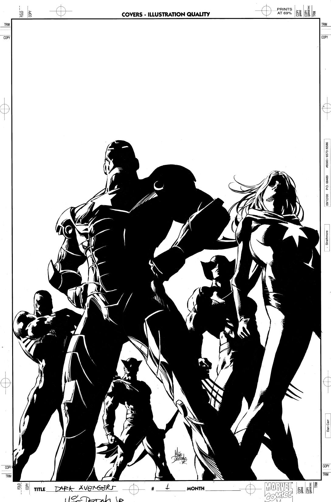 Dark Avengers #1 cover by Mike Deodato, Jr.