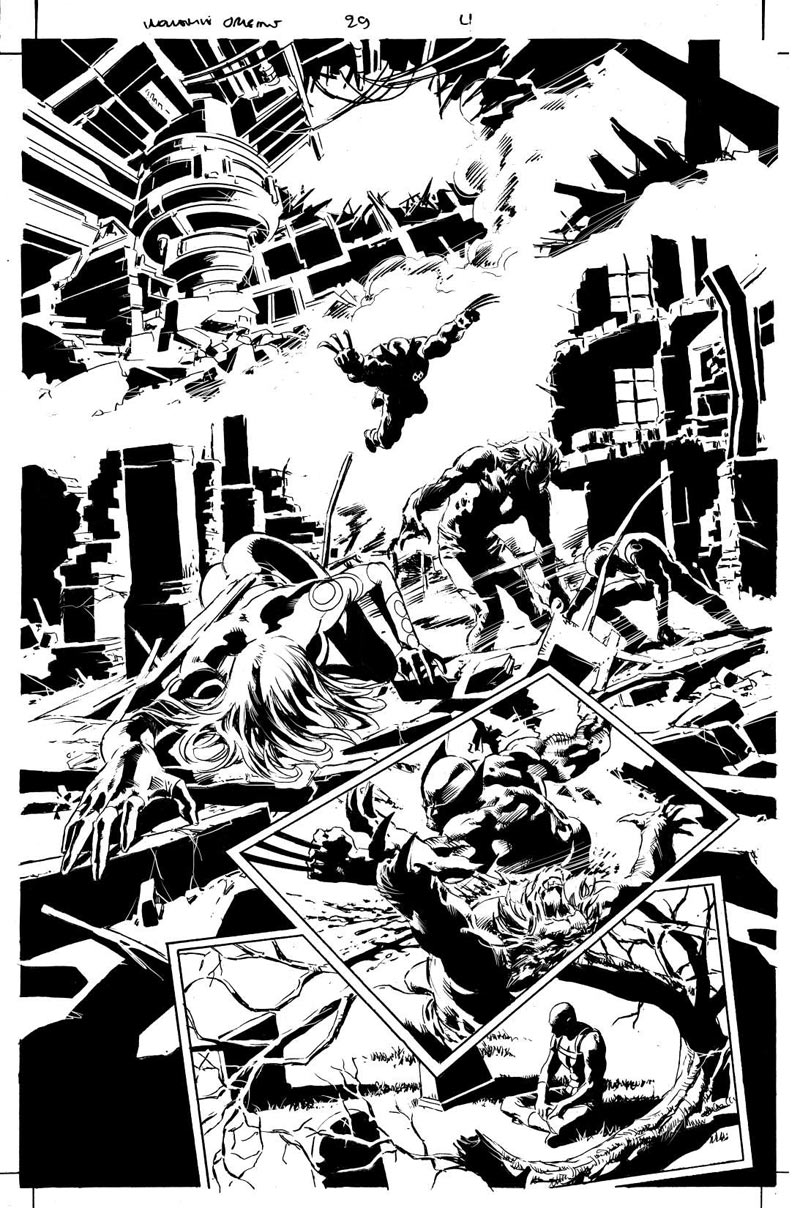 Wolverine Origins #29 page 4 by Mike Deodato, Jr.