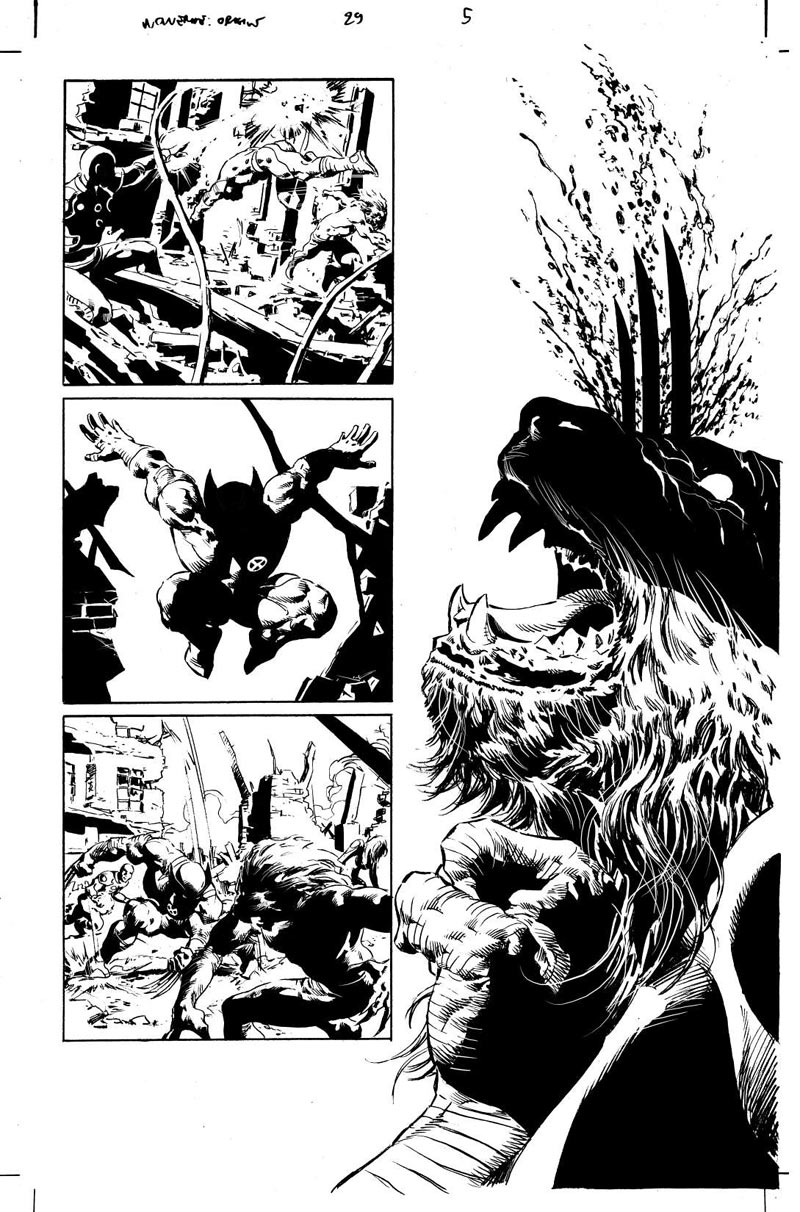 Wolverine Origins #29 page 5 by Mike Deodato, Jr.