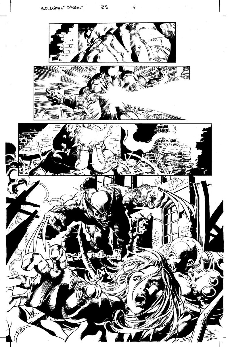 Wolverine Origins #29 page 6 by Mike Deodato, Jr.