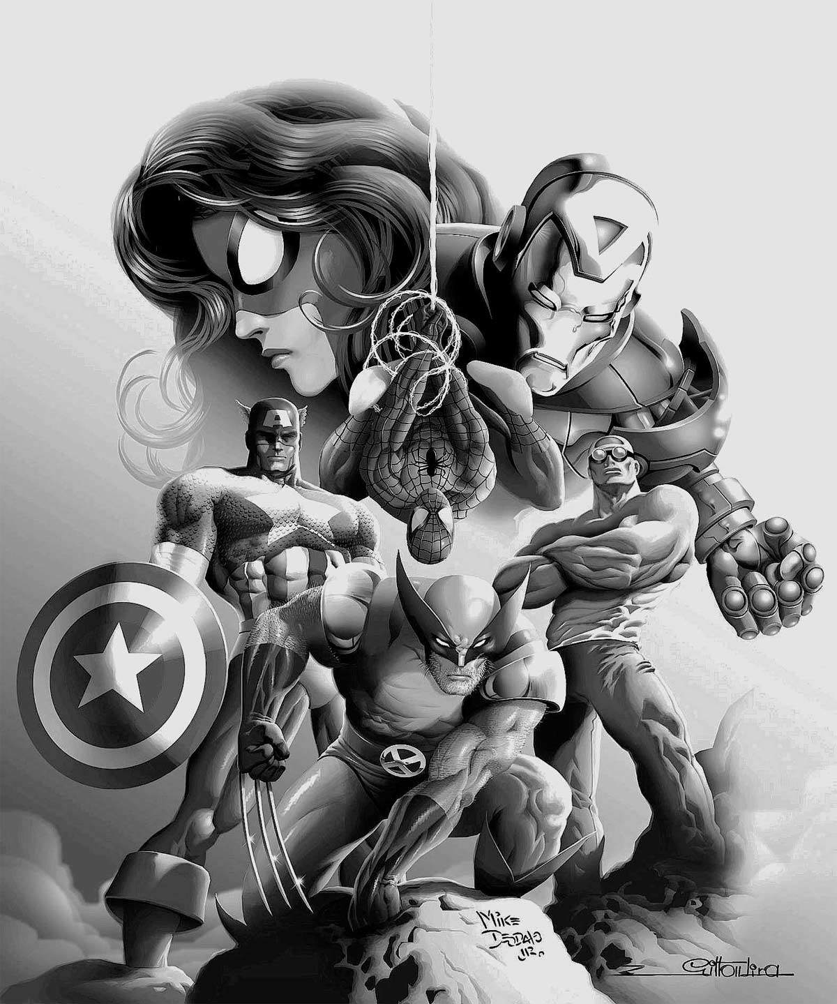 Avengers by Mike Deodato, Jr. colored by Gilton Lyra