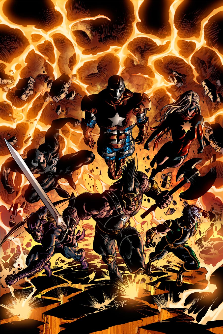 Dark Avengers #2 cover by Mike Deodato, Jr