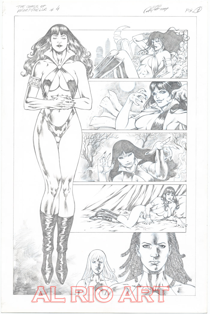 Vampirella: The Second Coming #4 page 1 by Al Rio