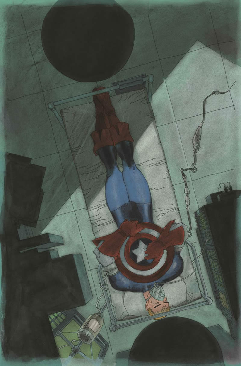CAPTAIN AMERICA: WHITE #1 Preview 1 art by Tim Sale