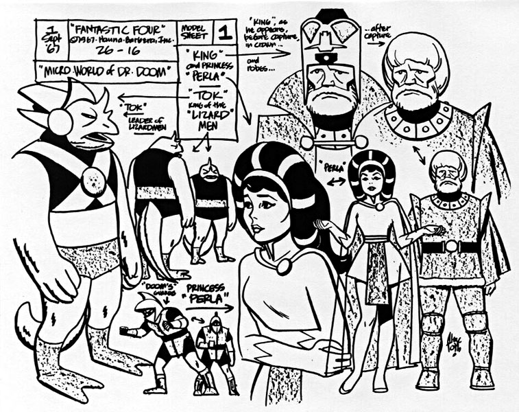 Fantastic Four Model Sheet #1 - Micro-World Of Dr. Doom