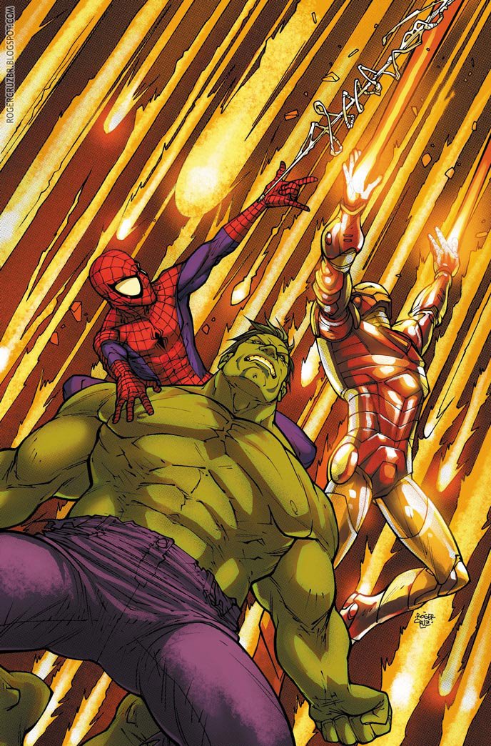 Hulk, Spiderman, Ironman