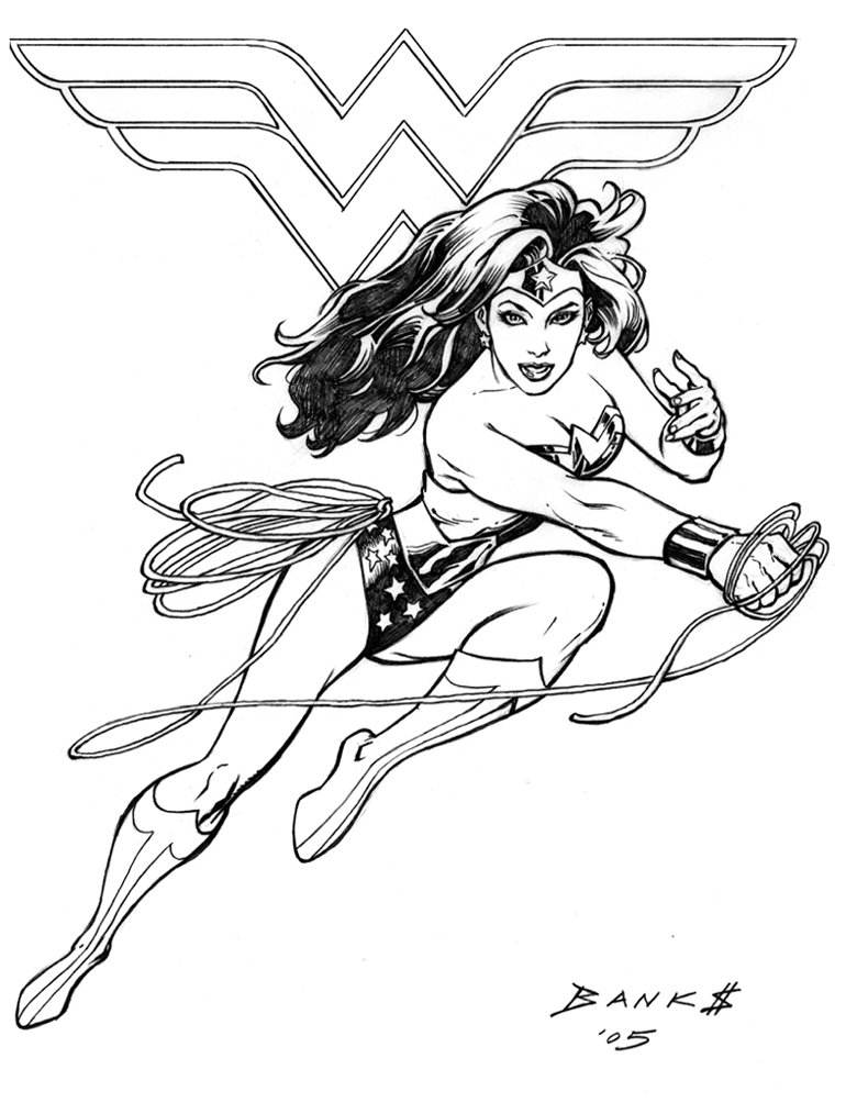Wonder Woman and her symbol