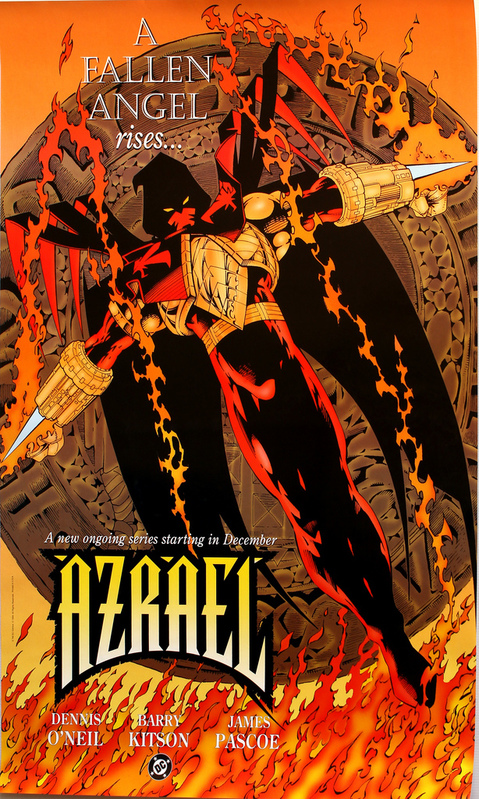 DC Comics promotional poster - Azrael - 1994
