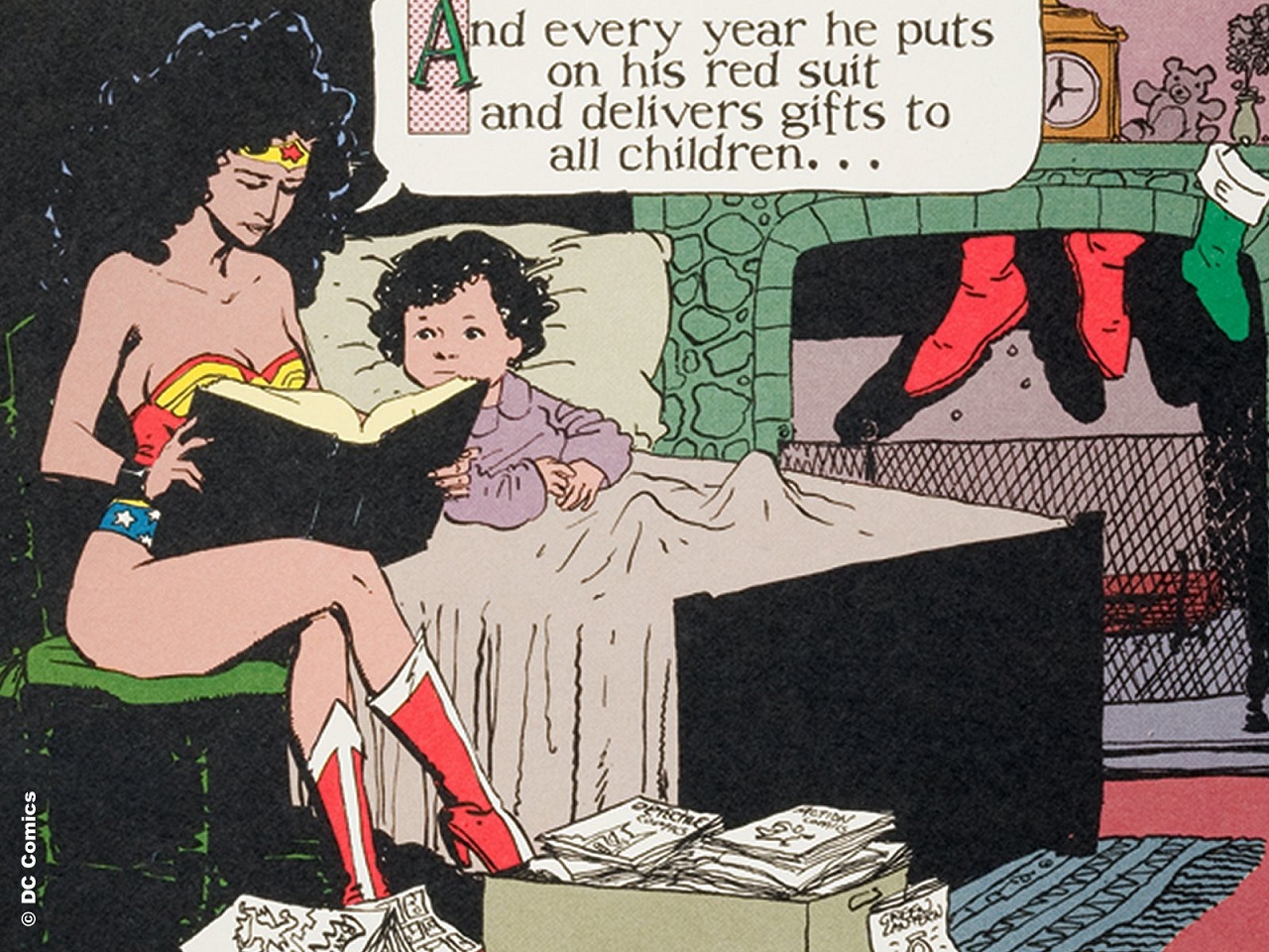 DC Comics 1990 Holiday Card