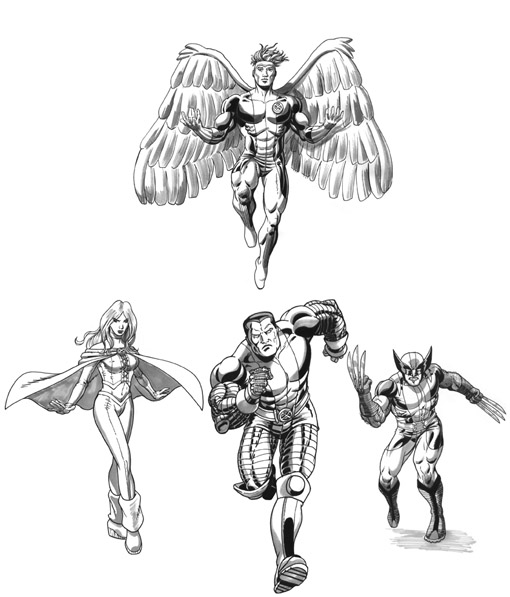 Xmen Characters sketch.