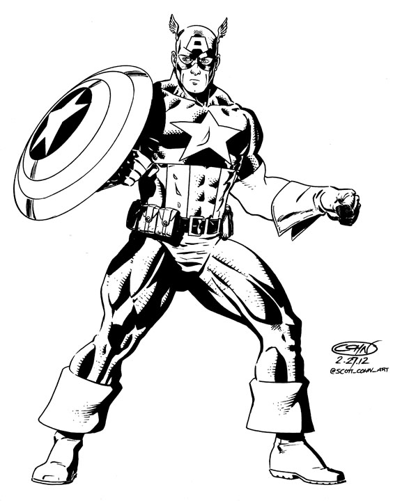 Captain America ink 2012