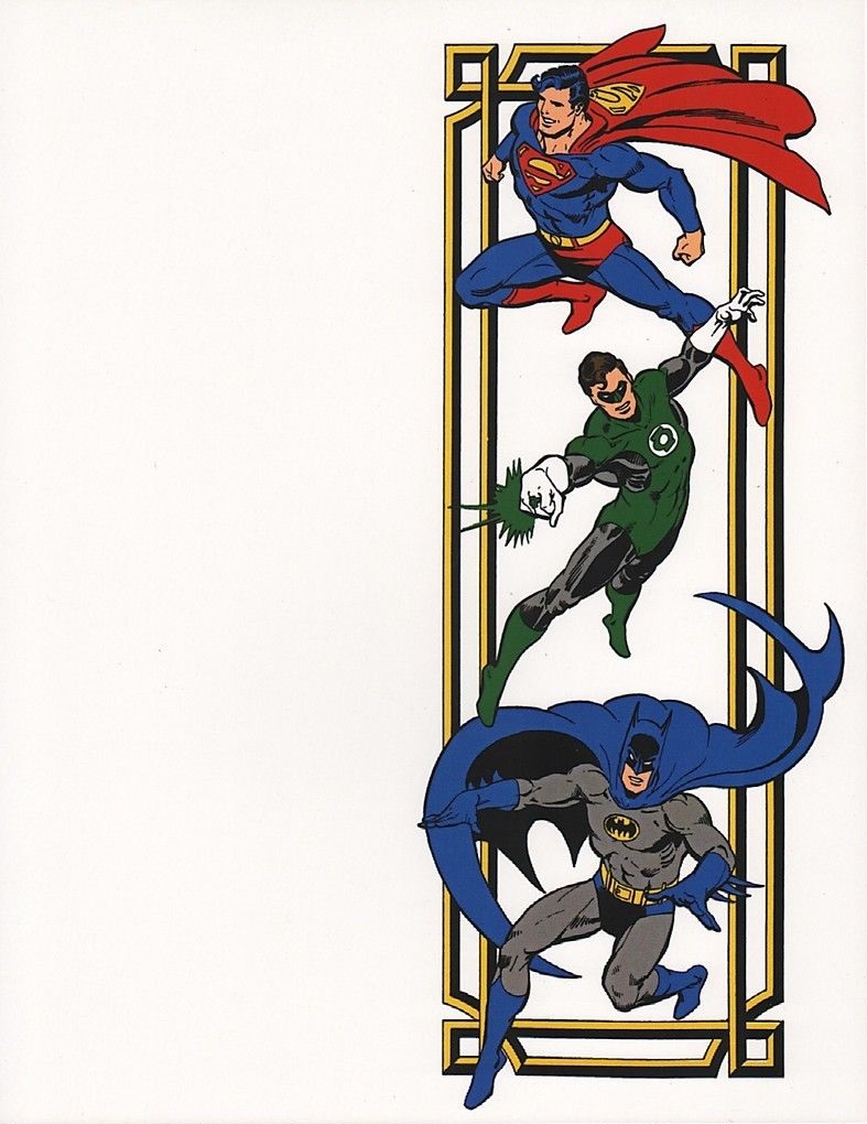 Superman, Green Lantern, and Batman