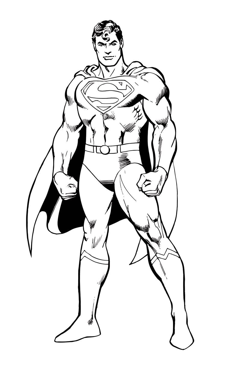 Superman Model Sheet Pose by Garcia-Lopez