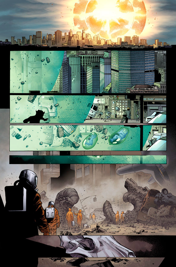 INHUMANITY #1 preview 2 art by Olivier Coipel