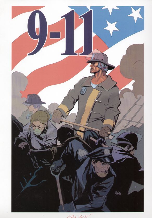 Frank Cho 9-11 Original Cover Art