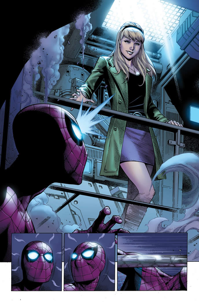 THE CLONE CONSPIRACY #1 preview art by Jim Cheung and Ron Frenz GWEN STACY