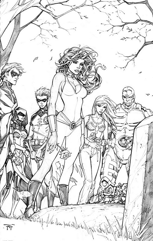 Teen Titans #47 (inks)