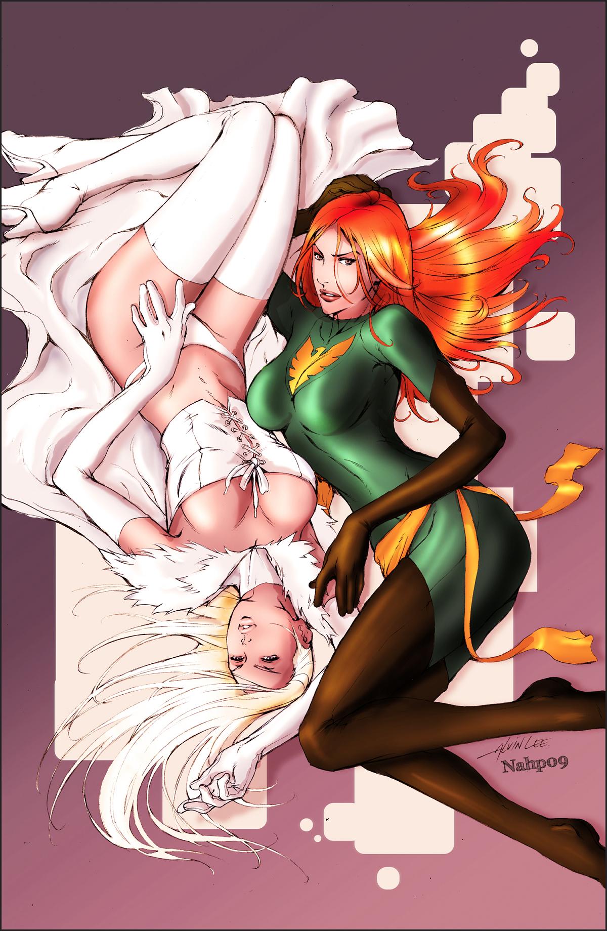 Emma Frost and Jean Grey