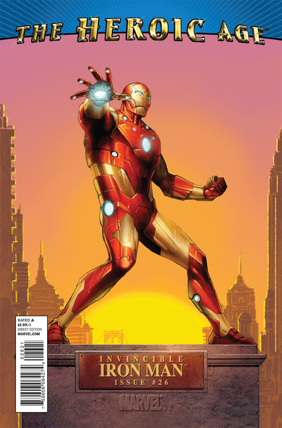 Invincible Iron Man #26 (Heroic Age Variant Cover)