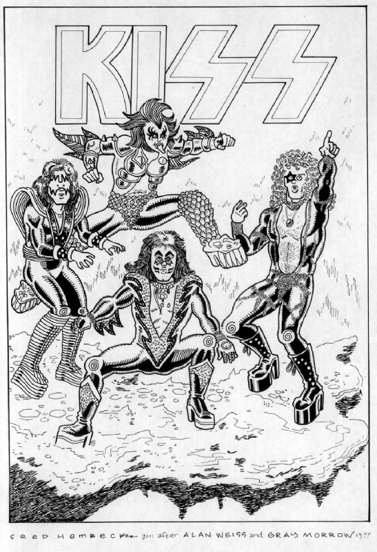 Marvel Comics KISS Super Special  '77 cover - FRED HEMBECK