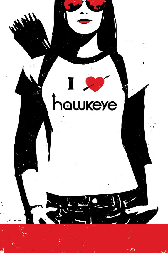 HAWKEYE #9 Cover by DAVID AJA