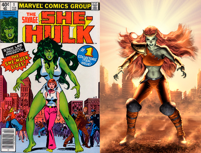 She-Hulk Comparison