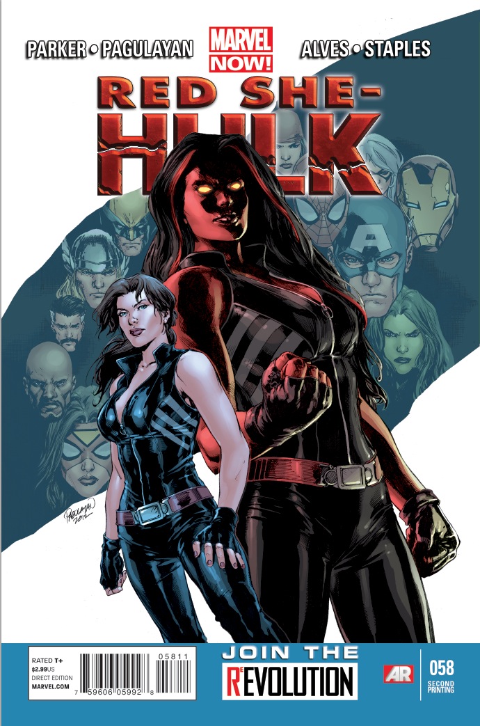 RED SHE-HULK #58 SECOND PRINTING VARIANT