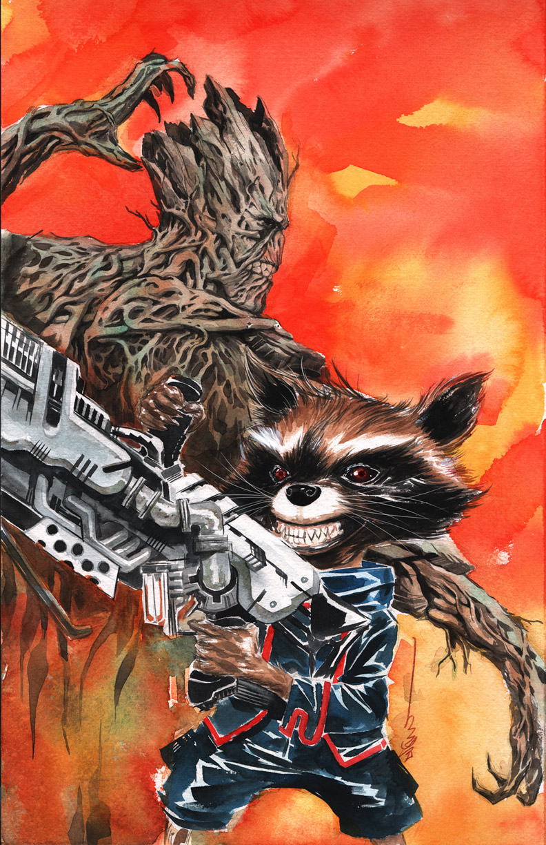 GUARDIANS OF THE GALAXY ROCKET RACOON GROOT VARIANT NGUYEN