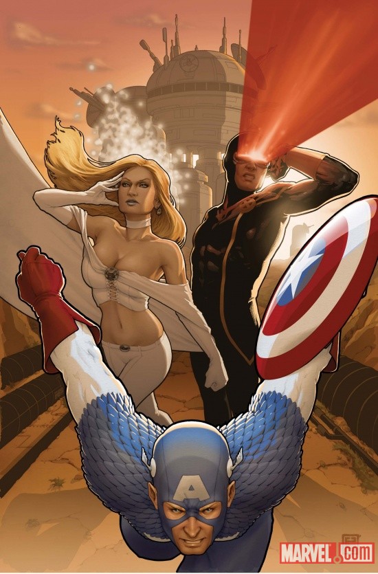 X-MEN #9 Captain America 70th Anniversary Variant Cover by JOHN TYLER CHRISTOPHER