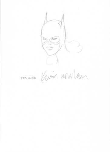 Batgirl head sketch