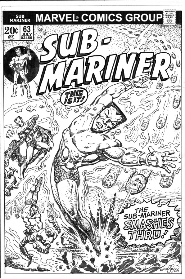 Sub-Mariner #63 alternate Cover - ERNIE CHAN