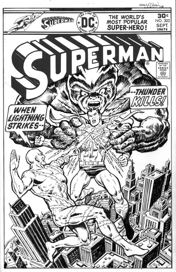 Superman #303 Cover - ERNIE CHAN