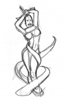 Red Sonja rough sketch by AH! for sexy pose