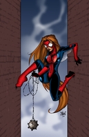 Spider-Girl art by Bill Maus