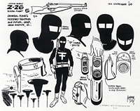Jonny Quest Model Sheet #5 - Fong's Hooded Sentries