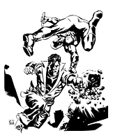 Daredevil vs. Karate Kid by Ron Salas
